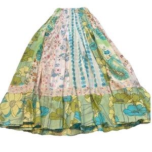 Suzette | floral spring boho hippie flowy maxi skirt